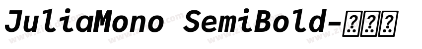 JuliaMono SemiBold字体转换 JuliaMono SemiBold字体转换
